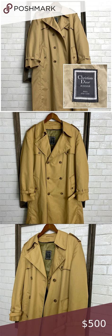 christian dior monsieur trench coat|vintage dior trench coat.